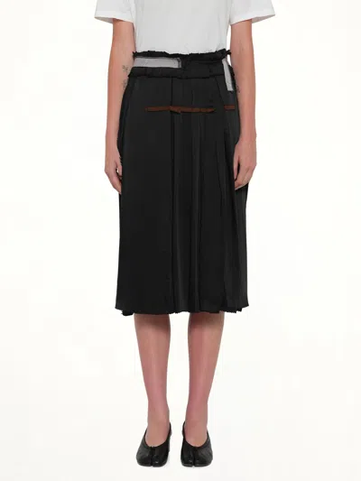 Maison Margiela Layered Skirt In Black