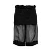 Maison Margiela Layered Skirt Shorts Woman Black