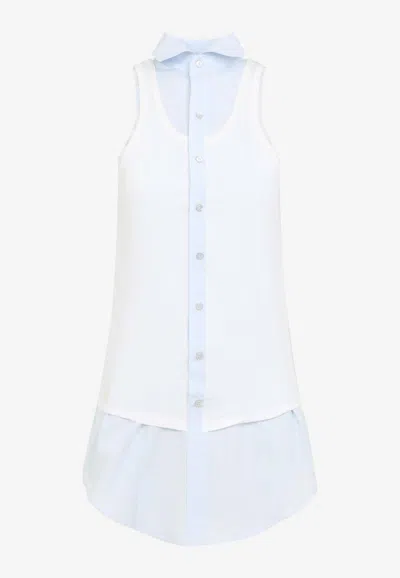 MAISON MARGIELA LAYERED SLEEVELESS TOP
