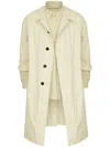 Maison Margiela Layered Trench Coat In Neutrals