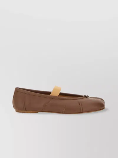 MAISON MARGIELA LEATHER BALLERINA SHOES SPLIT TOE