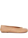 Maison Margiela Slip-on Ballerina Flats With Tabi Detail In Brown
