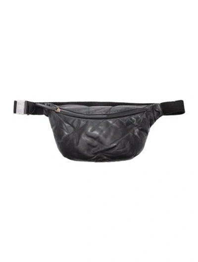 Pre-owned Maison Margiela Leather Belt Bag In Black