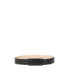 Maison Margiela Leather Belt In Black