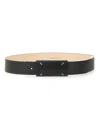 Maison Margiela Leather Belt In Black