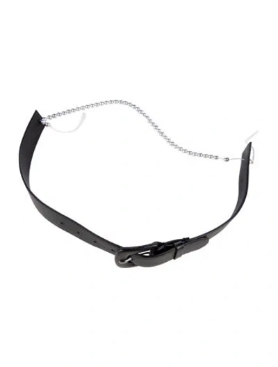 Pre-owned Maison Margiela Leather Belt In Black