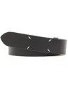 Maison Margiela Leather Belt In Black