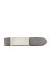 Maison Margiela Punched Hole Buckled Belt In Black/graphite