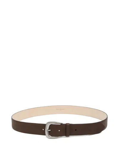 Maison Margiela Leather Belt In Brown