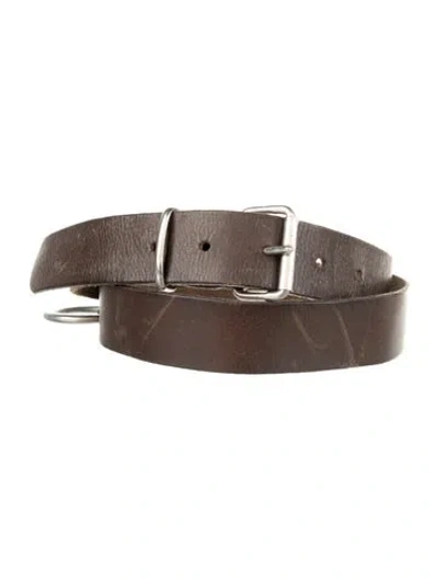 Pre-owned Maison Margiela Leather Belt In Brown