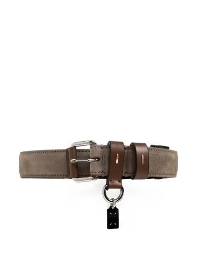 Maison Margiela Leather Belt In Brown