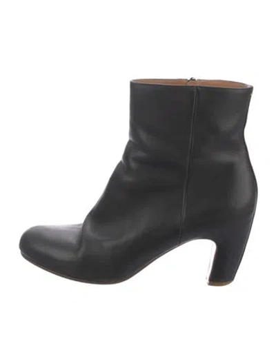 Pre-owned Maison Margiela Leather Boots In Black