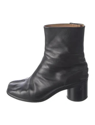 Pre-owned Maison Margiela Leather Boots In Black