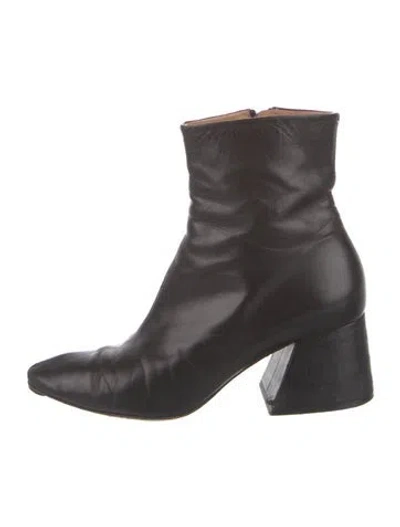 Pre-owned Maison Margiela Leather Boots In Black