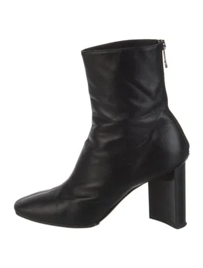 Pre-owned Maison Margiela Leather Boots In Black