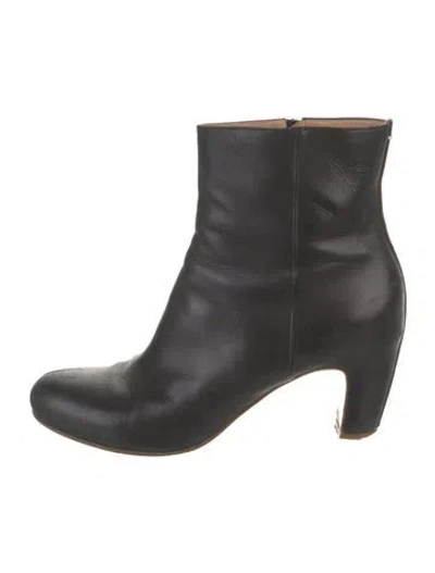 Pre-owned Maison Margiela Leather Boots In Black