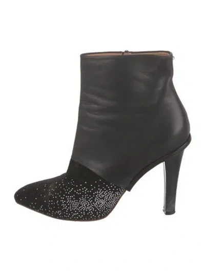Pre-owned Maison Margiela Leather Boots In Black