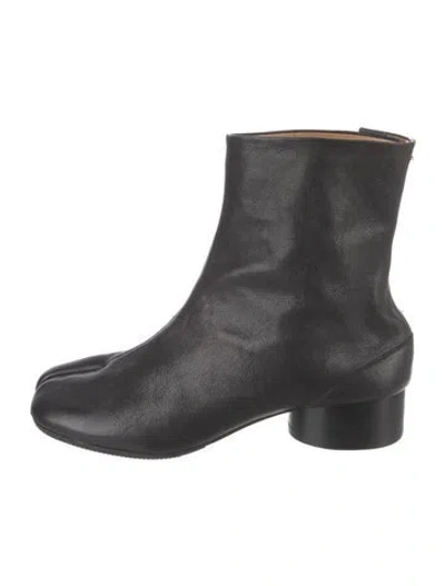 Pre-owned Maison Margiela Leather Boots In Black