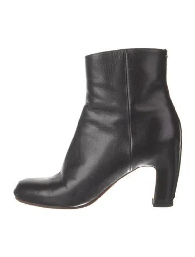 Pre-owned Maison Margiela Leather Boots In Black