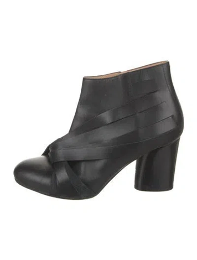 Pre-owned Maison Margiela Leather Boots In Black