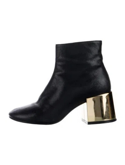 Pre-owned Maison Margiela Leather Boots In Black