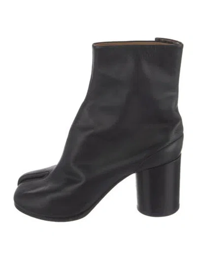Pre-owned Maison Margiela Leather Boots In Black