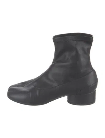 Pre-owned Maison Margiela Leather Boots In Black