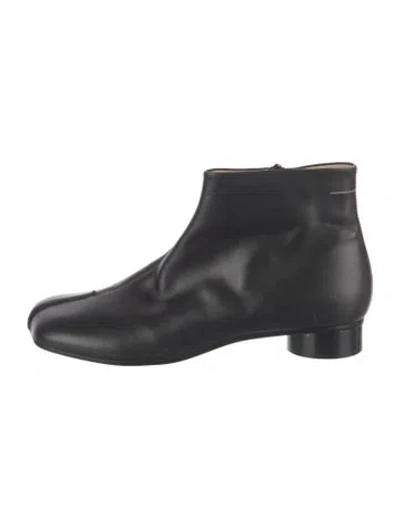 Pre-owned Maison Margiela Leather Boots In Black
