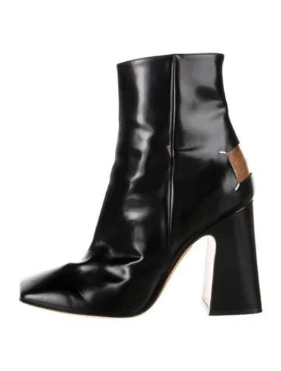 Pre-owned Maison Margiela Leather Boots In Black