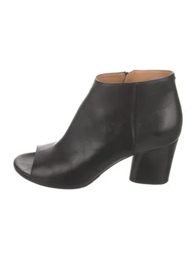 Pre-owned Maison Margiela Leather Boots In Black