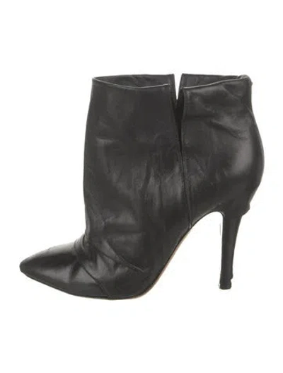 Pre-owned Maison Margiela Leather Boots In Black