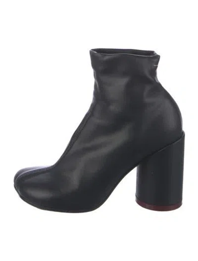 Pre-owned Maison Margiela Leather Boots In Black