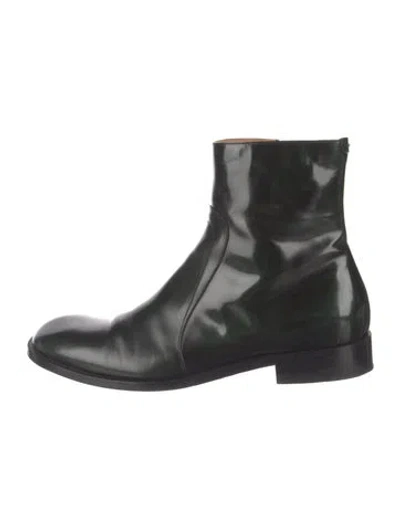 Pre-owned Maison Margiela Leather Boots In Black