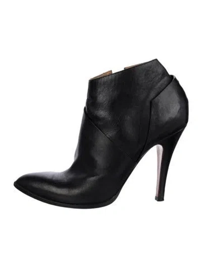 Pre-owned Maison Margiela Leather Boots In Black
