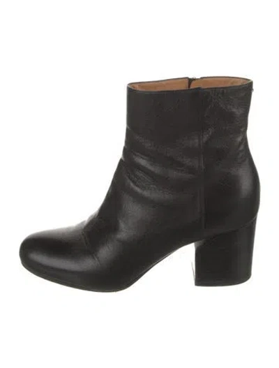 Pre-owned Maison Margiela Leather Boots In Black