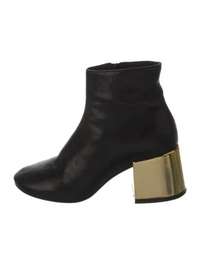 Pre-owned Maison Margiela Leather Boots In Black