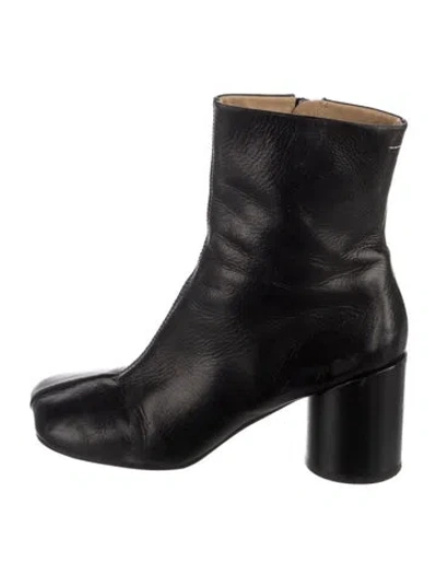 Pre-owned Maison Margiela Leather Boots In Black