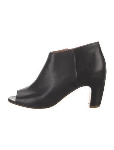 Pre-owned Maison Margiela Leather Boots In Black