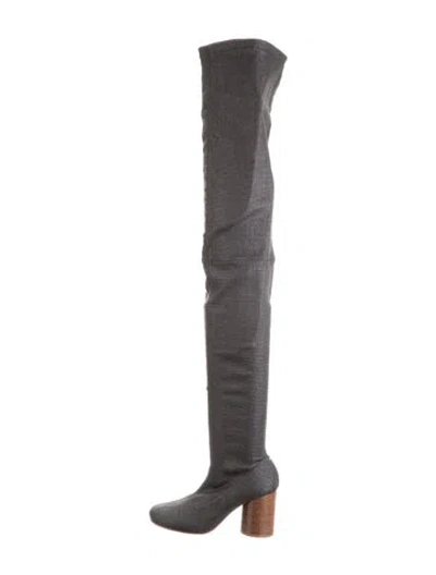 Pre-owned Maison Margiela Leather Boots In Black