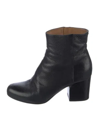 Pre-owned Maison Margiela Leather Boots In Black