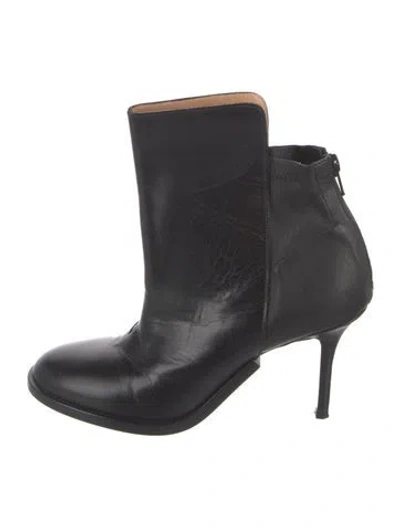 Pre-owned Maison Margiela Leather Boots In Black