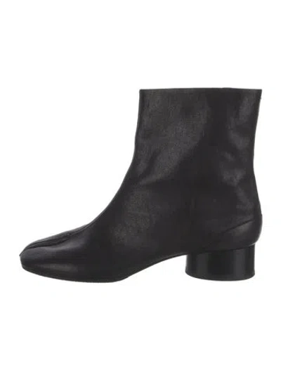 Pre-owned Maison Margiela Leather Boots In Black