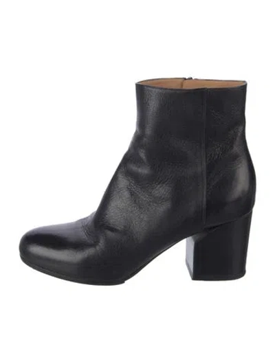 Pre-owned Maison Margiela Leather Boots In Black