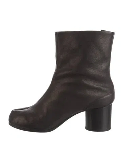 Pre-owned Maison Margiela Leather Boots In Black