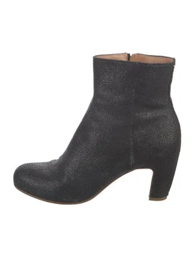 Pre-owned Maison Margiela Leather Boots In Black