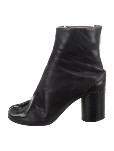 Pre-owned Maison Margiela Leather Boots In Black