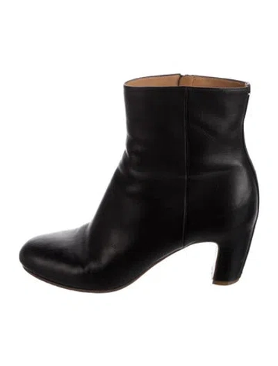 Pre-owned Maison Margiela Leather Boots In Black