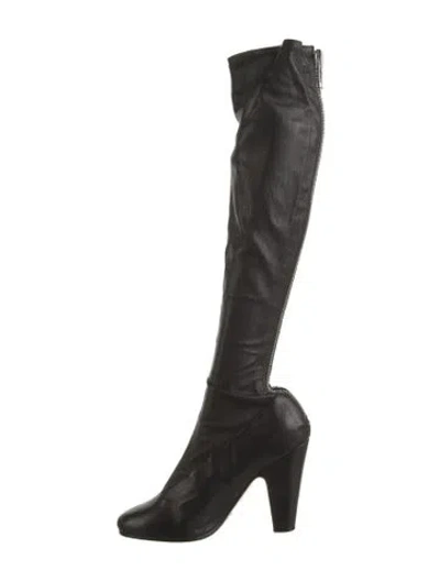 Pre-owned Maison Margiela Leather Boots In Black