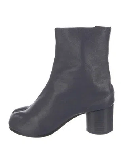 Pre-owned Maison Margiela Leather Boots In Blue