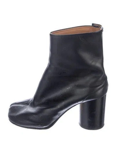 Pre-owned Maison Margiela Leather Boots In Blue